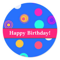 Fun Birthday Stickers for Sealing Invitations