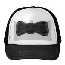 Fun Black Bow-tie art Trucker Hats