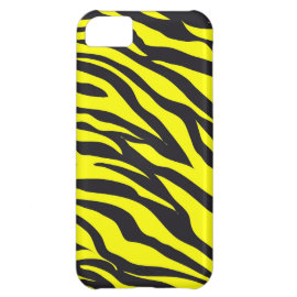 Fun Bold Yellow Zebra Stripes Wild Animal Print iPhone 5C Covers