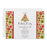 Fun Bright Christmas Tree Holiday Party Invitation