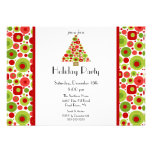 Fun Bright Christmas Tree Holiday Party Invitation