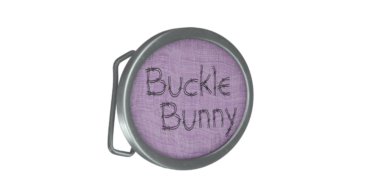 Fun Buckle Bunny Oval Belt Buckle Zazzle