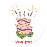 fun cake sticker