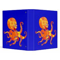 Fun Cartoon Octopus Avery Binder