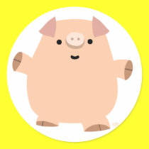 Fun Cartoon Pig sticker