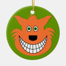 Fun Cat With A Big Grin Ornament