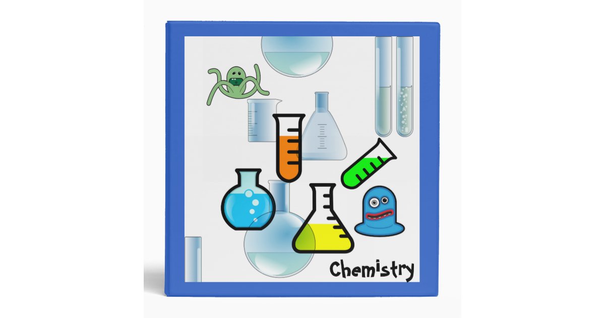 Fun Chemistry School Binder | Zazzle