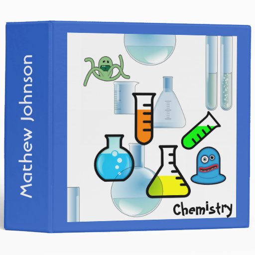 Fun Chemistry School Binder Zazzle