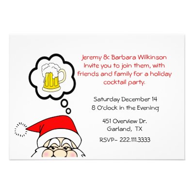 humorous holiday party invitation wording