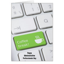 Fun Coffee Break Key--Appreciation Card