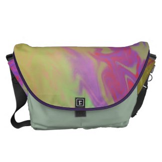 Fun Colorful Abstract Art Messenger Bag