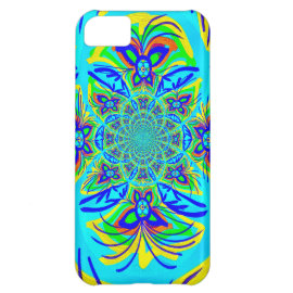Fun Colorful Butterfly Flower Abstract Fractal Art iPhone 5C Cases