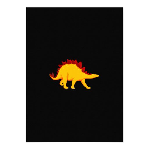Fun Colorful Dinosaur Birthday Party Invitations