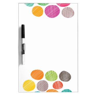 Fun colorful dots Dry-Erase whiteboard