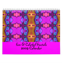Fun Colorful Fractals 2009 calendars