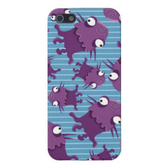 Fun Colorful Monsters Creatures Kids iPhone Cases Cases For iPhone 5