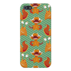 Fun Colorful Monsters Creatures Kids iPhone Cases Case For iPhone 5
