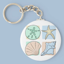 Fun Colorful Shells keychains