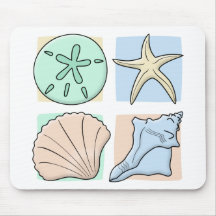 Fun Colorful Shells Mouse Pad