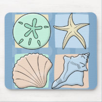 Fun Colorful Shells mousepads