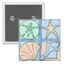 Fun Colorful Shells buttons