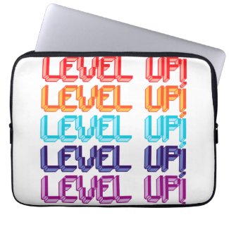 Fun Computer Game Message Level Up!