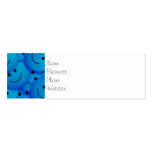 Fun Cool Happy Blue Smiley Faces Business Card Templates