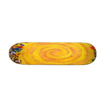 Fun Cool Swirl with Numbers Skateboard