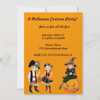 Fun Costume Party Halloween Invitation invitation