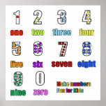 fun counting numbers poster