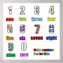 fun counting numbers poster