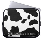 Fun Cow Print Personalized Computer Sleeve