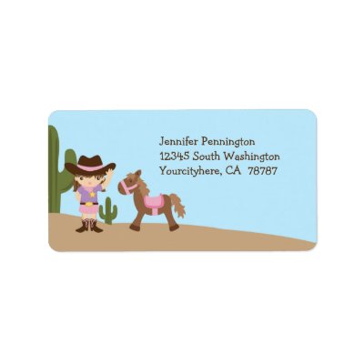 Fashion Boots Address Labels on Fun Cowgirl Western Girl Address Labels From Zazzle Com