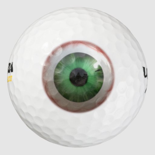 Fun Creepy Green Eyeball Weird Golf Balls Zazzle