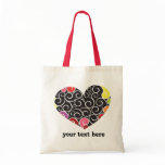Fun curly heart bags