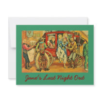 FUN CUTE OLD WEST BACHELORETTE PARTY INVITATIONS