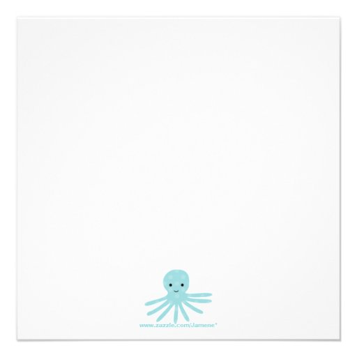 Fun cute under the sea birthday party invitation