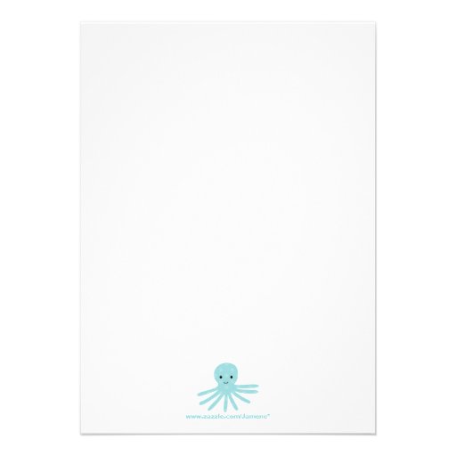 Fun cute under the sea birthday party invitation