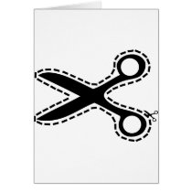 fun cutout scissors cards