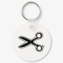 fun cutout scissors keychains