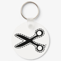 fun cutout scissors keychains