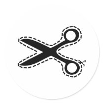 fun cutout scissors stickers by Tomaniac fun cutout scissors stickers
