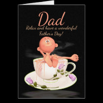 Fun Dad Father's Day Greeting Card With Man cards