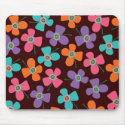 Fun Daisy Pop Flowers Fun Pattern Custom Mousepad by fat_fa_tin Fun Daisy Pop Flowers Fun Pattern Custom Mousepad