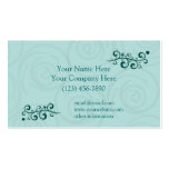 Fun Damask Turquoise Swirls Business Cards