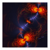 Fun Dance of the Eyes – Indigo and Gold Sight posters