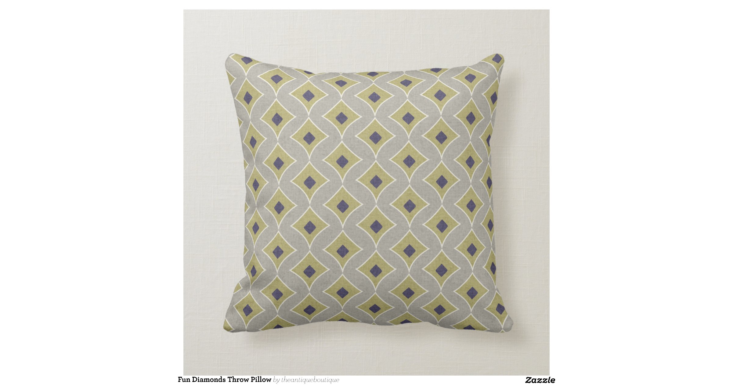 Fun Diamonds Throw Pillow Zazzle