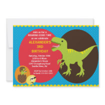 Fun Dinosaurs Birthday Invitation