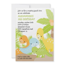 Fun Dinosaurs Birthday Invitation