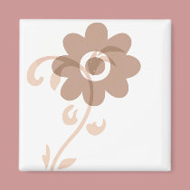 Fun Earthy Flower magnets
